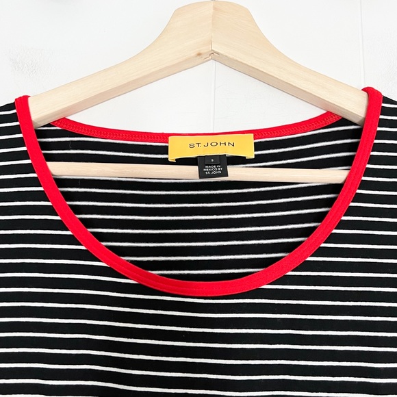 St. John Striped Ringer Tee - Picture 2 of 6